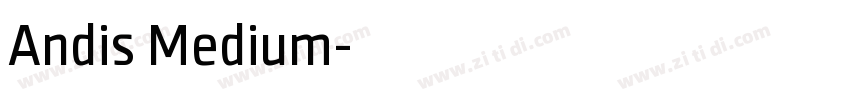 Andis Medium字体转换